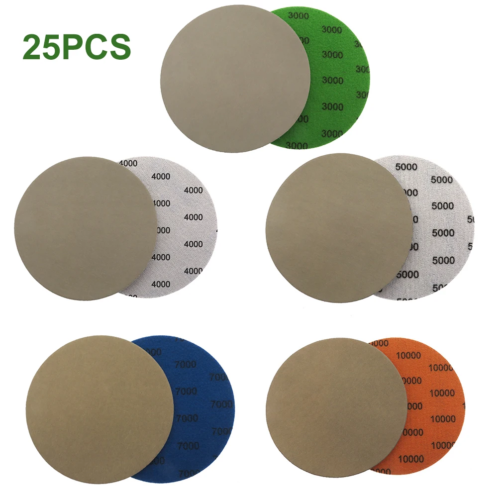 

25 шт., износостойкие круглые шлифовальные диски 125 мм