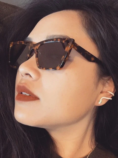 Fashion Cat Eye Sunglasses Woman Brand Designer Vintage Sun Glasses Female  Small Frame Mirror Metal Chain Oculos De Sol - AliExpress