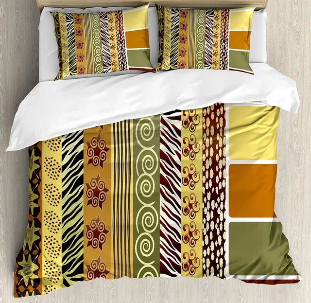 아름다운 아프리카 무늬로 꾸민 잠자리 Zambia Bedding Set