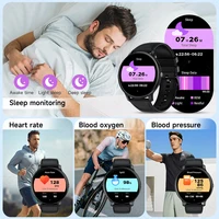 LIGE Bluetooth appel femmes montre intelligente hommes sport Fitness montres fréquence cardiaque moniteur de santé Smartwatch dames pour Android iOS 2