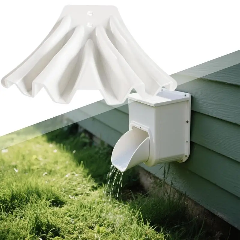 Gutter Downspout Diverter Gutter Downspout Extensions For Rainwater Dispersal Foundation Protection Rainwater Drainage Dispersal