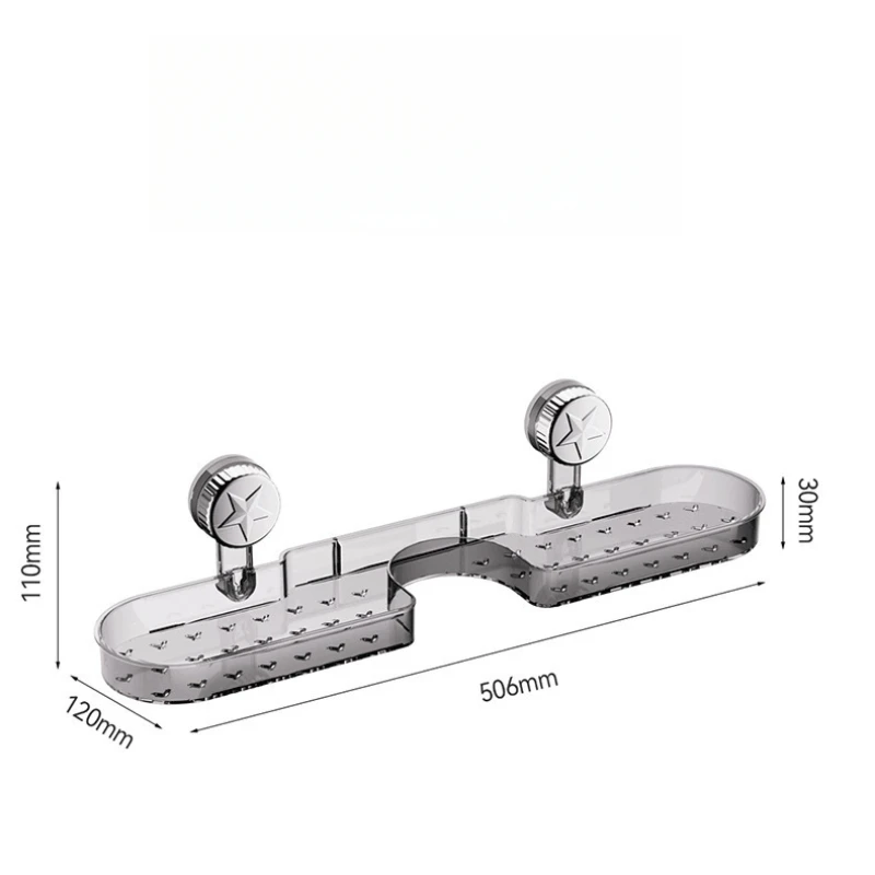 Five-pointed Star Suction Cup Faucet Countertop Sink Mirror-front Bathroom Wall-mounted Drip-drying Rack Without Drilling Holes