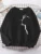 Simple Strokes Of Cat Pet Print Hoody Womens Shoulder Drop All-match Hoodies simple S-XXL Hoodie Street Quality Clothing Female