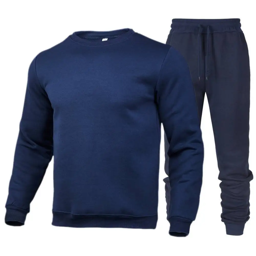 Male Tracksuits Running Fitness Coat Suits Pullover Jersey Sweatpants Outerwear Jumbo Size Men Sportwear Pants 2 Piece Sets