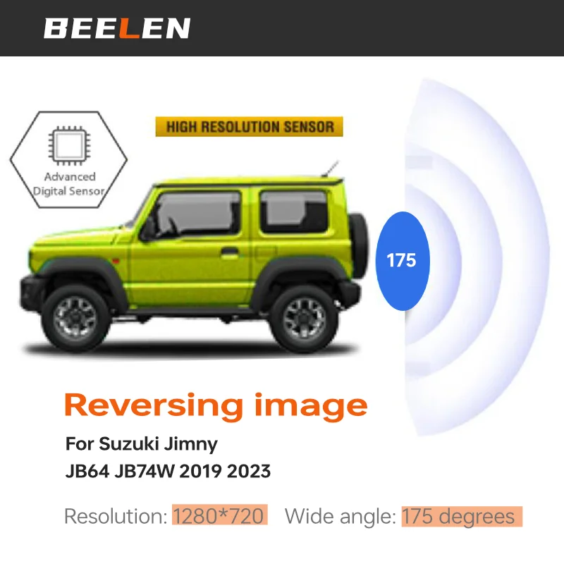 Reverse Camera 175Wide-angle 1280*720HD For Suzuki Jimny JB64 Sierra JB74W Exterior Accessories