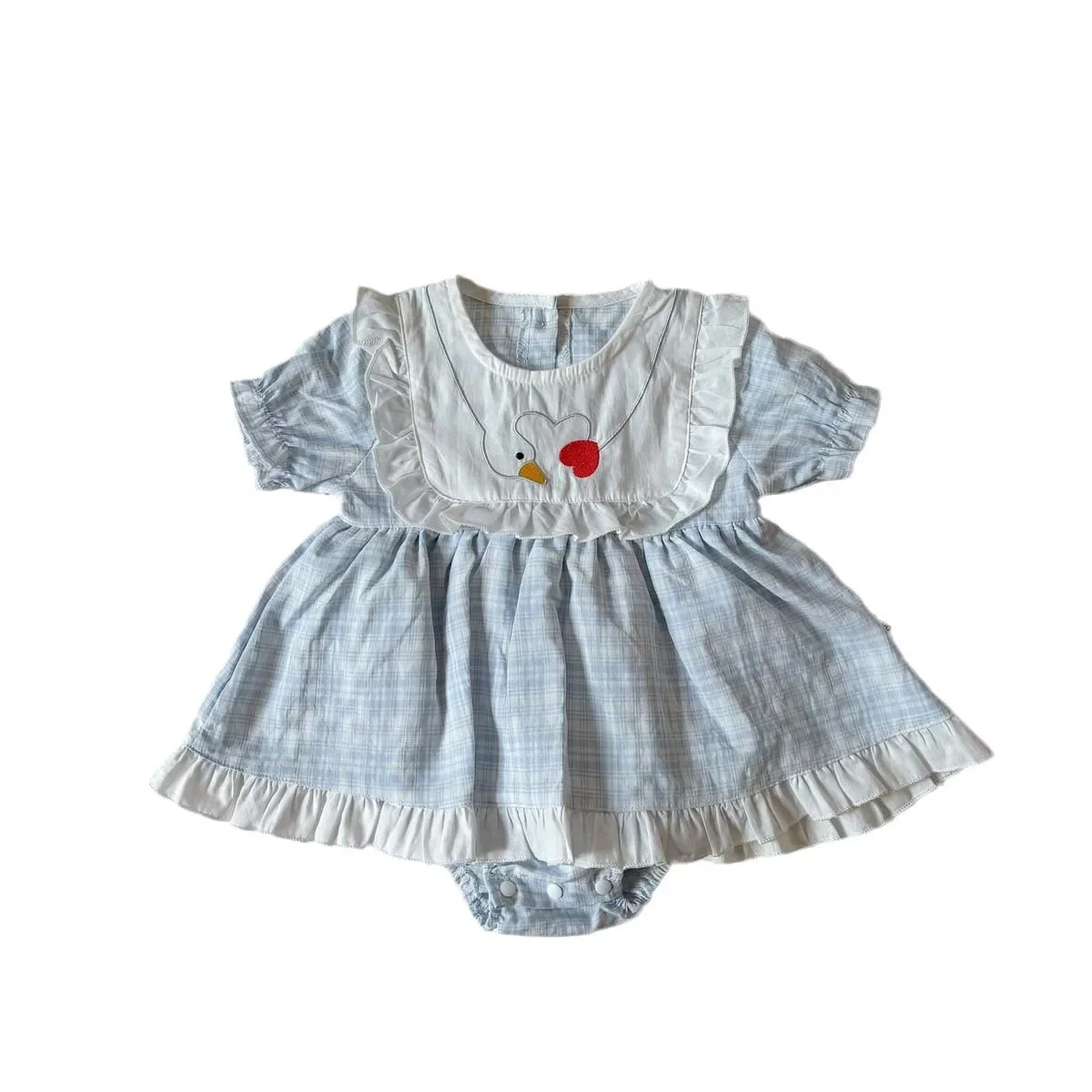Sweet Baby Girl Summer Outfit Cotton Onesie Dress Thin Outerwear Cute Baby Clothes Toddler Girl Romper Skirt Lightweight Dress