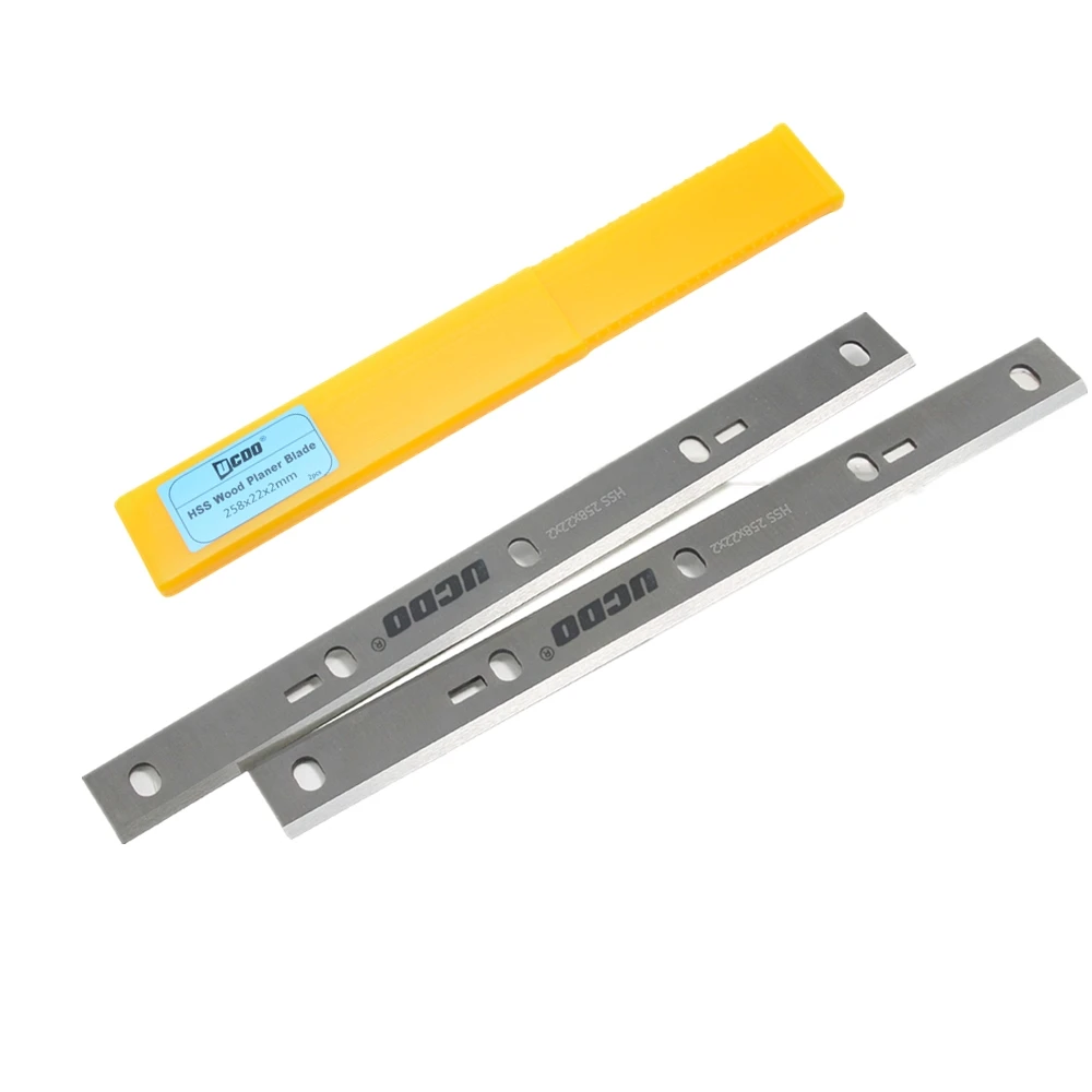 Planer Blades 1 Pair HSS Planer Blade 258x22x2mm Thickness Planer Knife Spare Part For Scheppach HMS1070 Bernardo PT-250