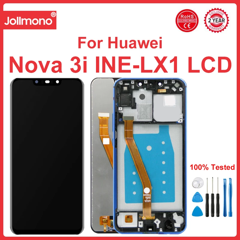 

6.3" For Huawei Nova 3i LCD INE-LX1 Display INE-LX2 Touch Screen Replacement For Huawei P Smart Plus 2018 LCD INE-LX2r Display