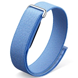 Breathable Nylon Loop Sport Strap - Adjustable Smart Band Wristband Accessory - Fitbit Air (Blue)