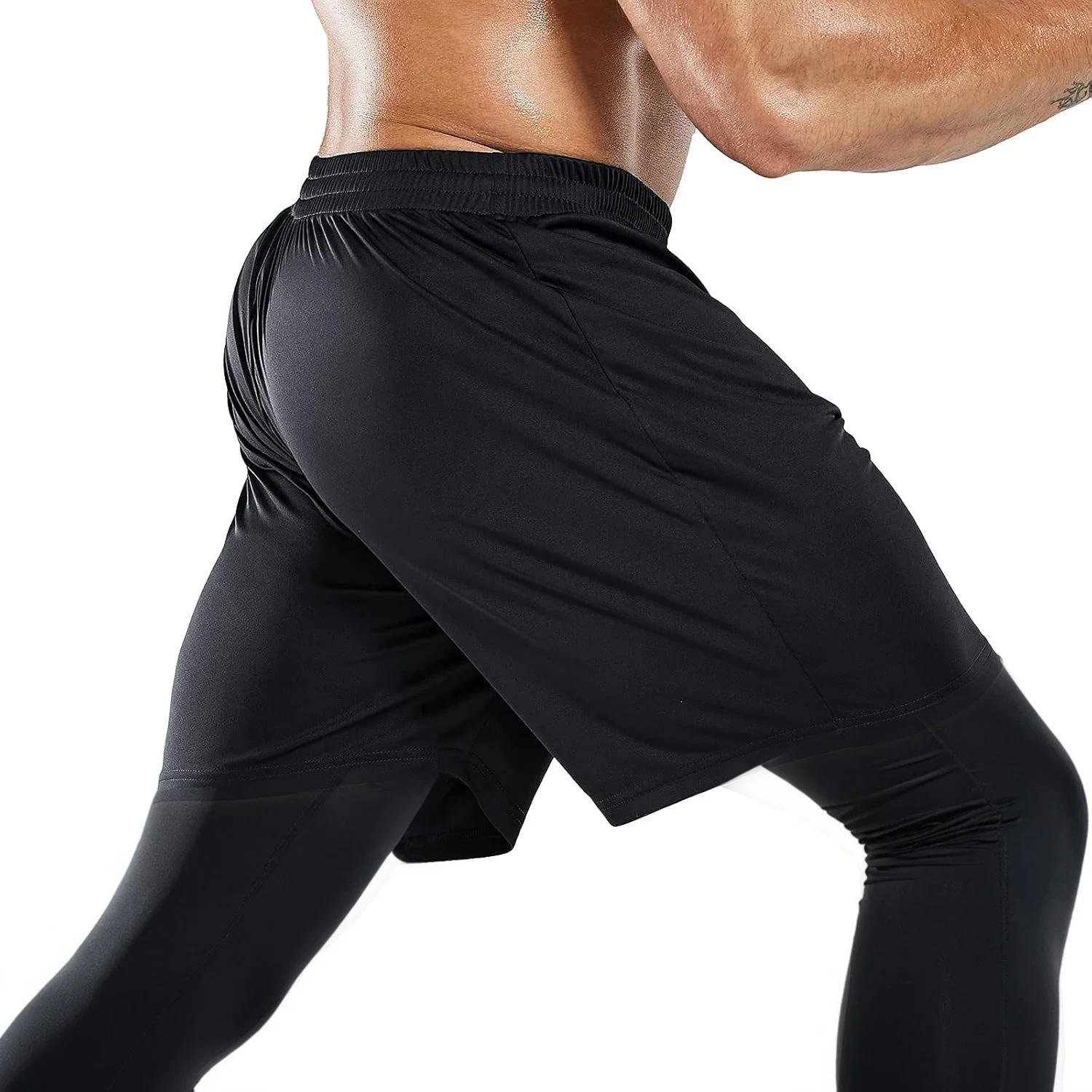 Running Pants Men's Compression Quick Dry Jogger Trousers Gym Workout Leggings Elasticity Sweatpants Fitness Tights Sport Jogging Trousers