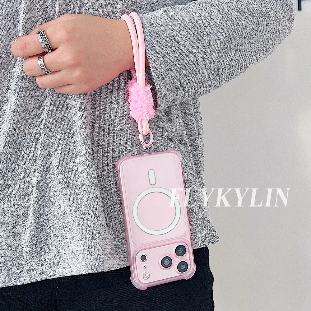 Magnetic Rechargeable Protective Case with Plush Hand Strap