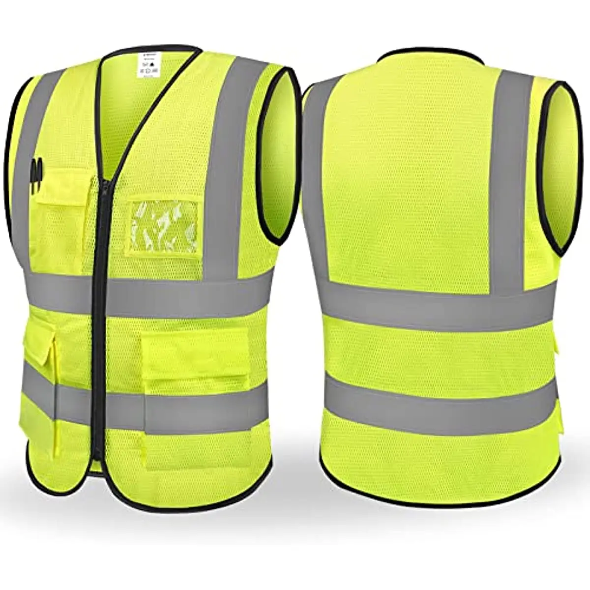 Customize Your Text Sign High Visibility Summer Breathable Safety Work Reflective Vest Personalized Construction Traffic Outdoor reflective safety vest