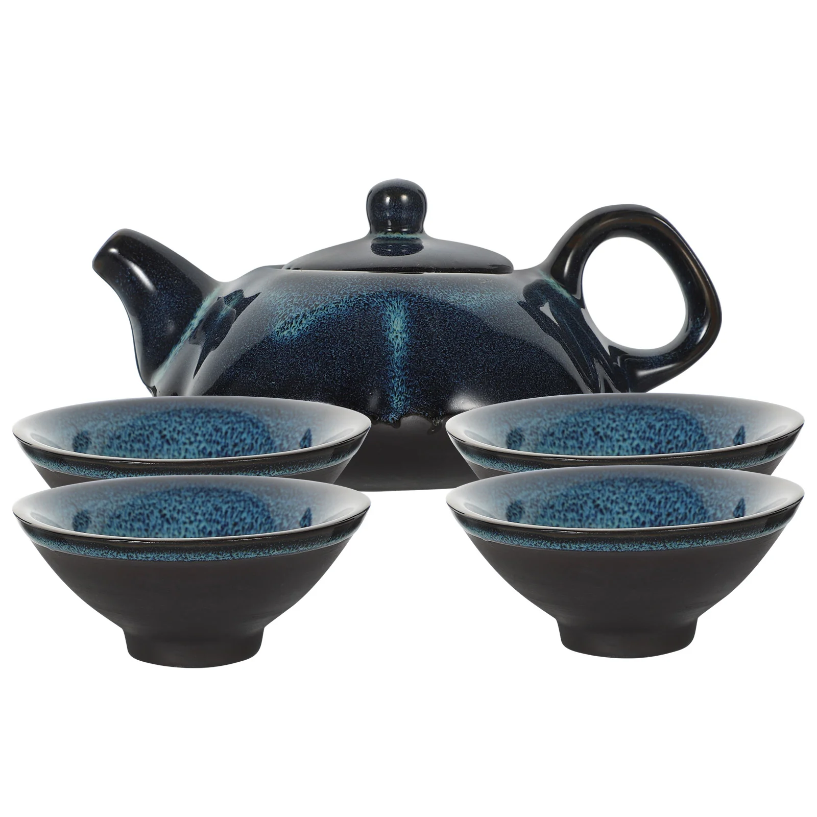 

1 set of Ceramic Teapot Teapot Tea Cup Set Ceramic Teapot Tea Brewing Pot Cup Set