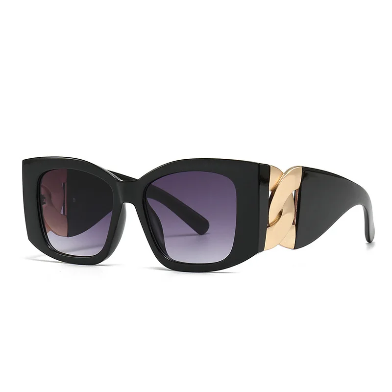 

New 2024, European and n fashion retro large frame cat eye ladies sunglasses INS style street photography sunglasses