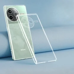 Ultra Thin Clear Soft TPU Phone Case - Transparent Silicone Back Cover for POCO X7 (Transparent)