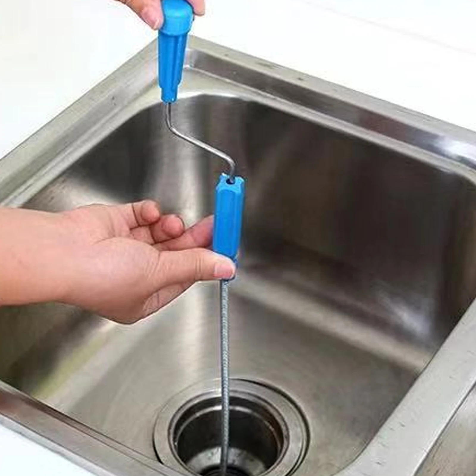 Drain Snake Cleaner Drain Auger Flexible Metal Spring Sink