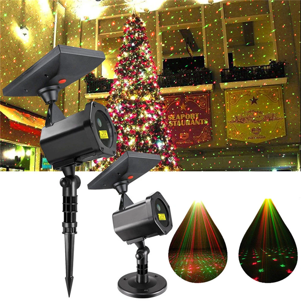 Solar Christmas Projection Light Outdoor Garden Lamp for Xmas Christmas New Year Party Decor solar decoration light