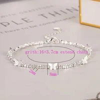 VENTFILLE – Bracelet papillon en argent Sterling 925 pour filles, chaîne de perles, Design d'insecte, mode, bijoux polyvalents, cadeau, livraison directe 6