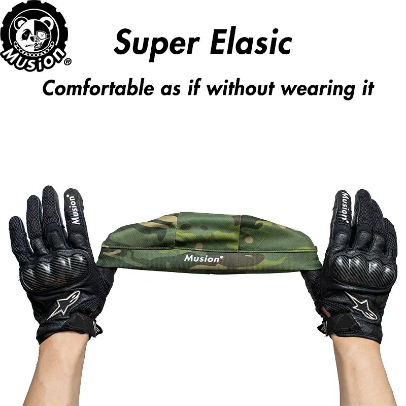 2024 Musion Kopf Abdeckung Motorrad Helm Innen Kappe Original Design Schweiß absorbieren Hohe stretch Outdoor Sport Kappe Für Erwachsene – Detail 13