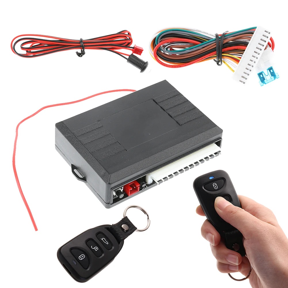 Cerradura De La Puerta Del Coche Sistema Central Sin Llave De Cierre  Centralizado Con Control Remoto Sistemas De Alarma Kit A Distancia Universal  12V Coches