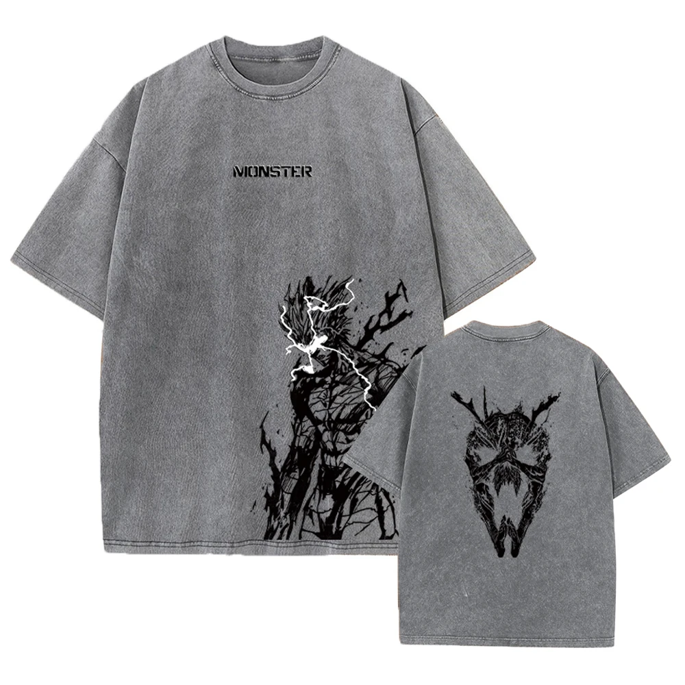 أنيمي واحد لكمة رجل Saitama الجرافيك التي شيرت الر...