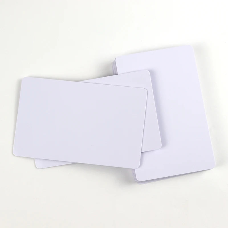 100pcs/lot Glossy PVC Blank ID Card without chip Plastic Card thin CR80 Available for ID printer