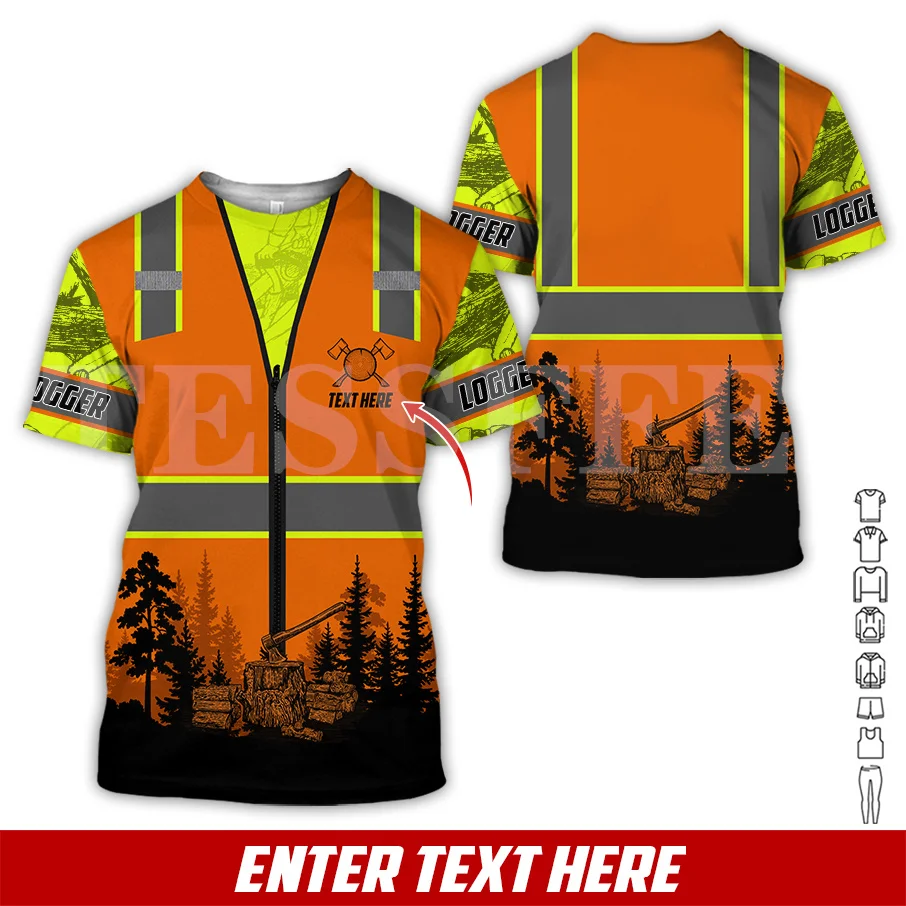 

Newest Customize Worker Wood Logger Chainsaw Retro Tattoo 3DPrint Summer Streetwear Casual Funny T-Shirts Unisex Short Sleeves 1