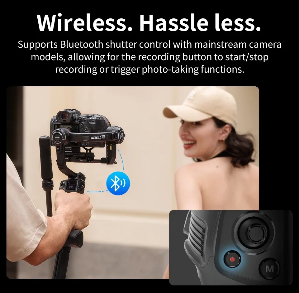 ZHIYUN Weebill 3S Camera Gimbal Stabilizer 3-Axis Handheld Built-in LED Fill Lig