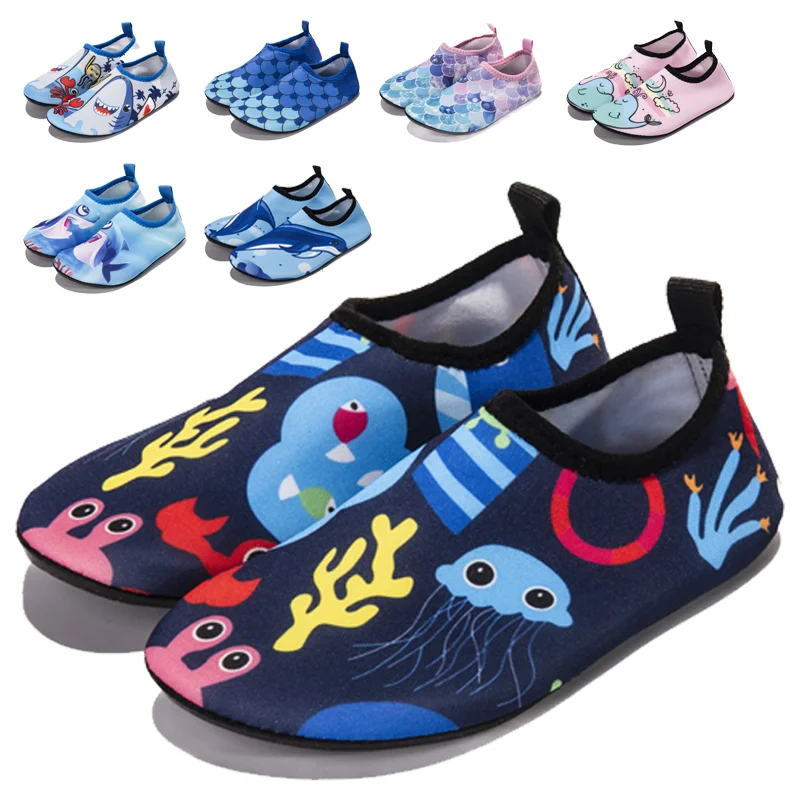 Children Water Beach Shoes Girls Boys Swimming Shoes Quick-Drying Aqua Soft Floor Indoor Slippers Snorkeling Swim Socks water shoes aqua shoes