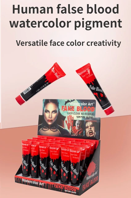 Frascos artificiais de plasma falsificados, Maquiagem Vampiro Tricky,  Adereços paródia, Pintura facial - AliExpress