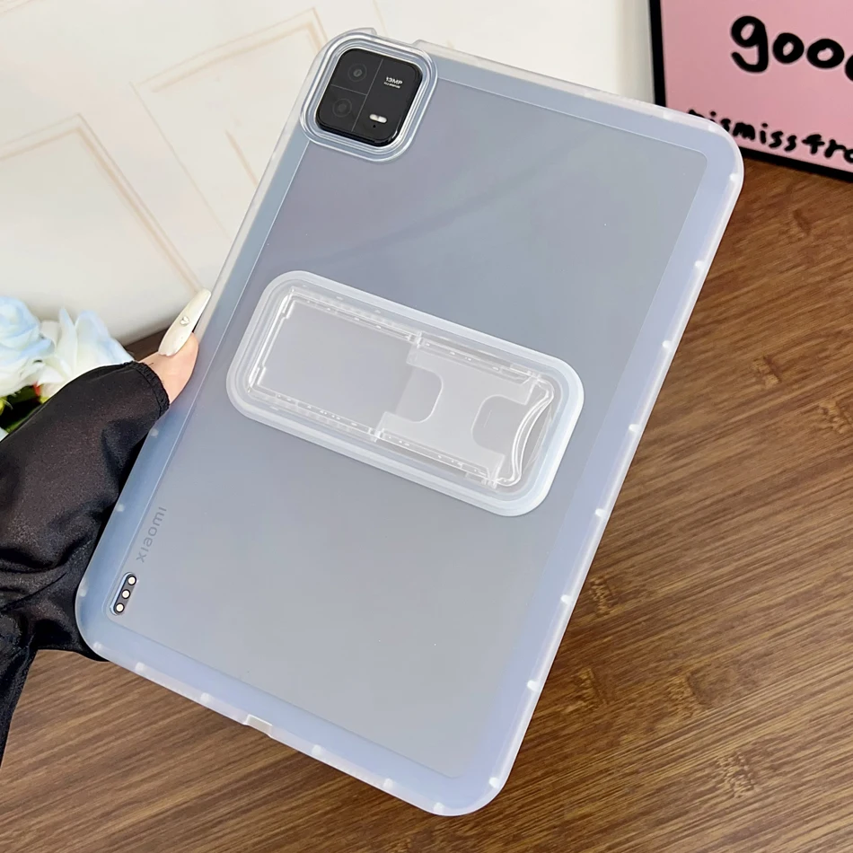 Crystal Clear Transparent Kickstand Stand Case