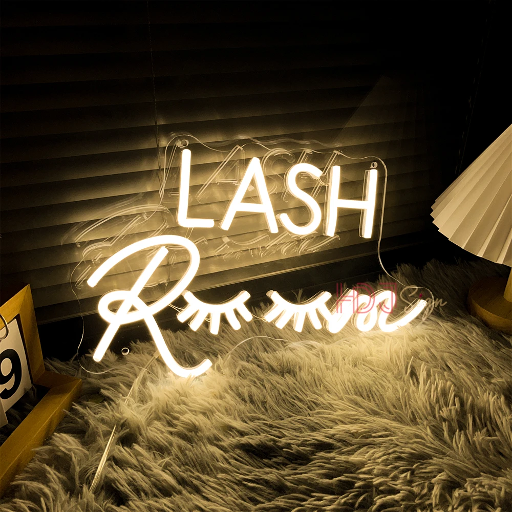 Pink Neon Sign Lights for Salon Wall Art and Room Decor