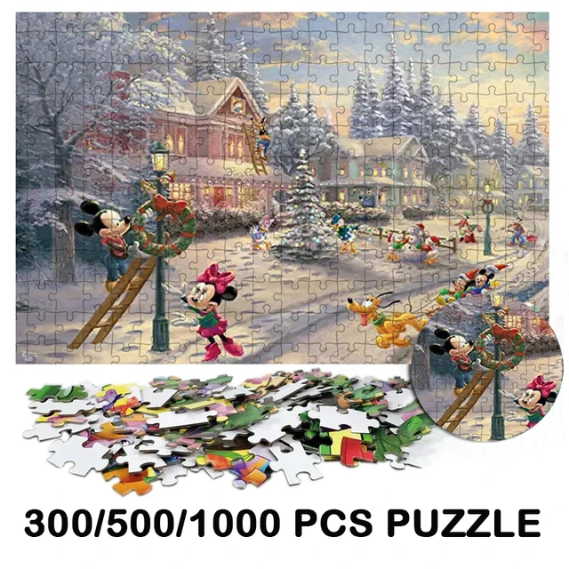 Christmas Puzzles 1000 Piece Puzzle  Puzzle 1000 Pieces Adults Christmas -  Disney - Aliexpress