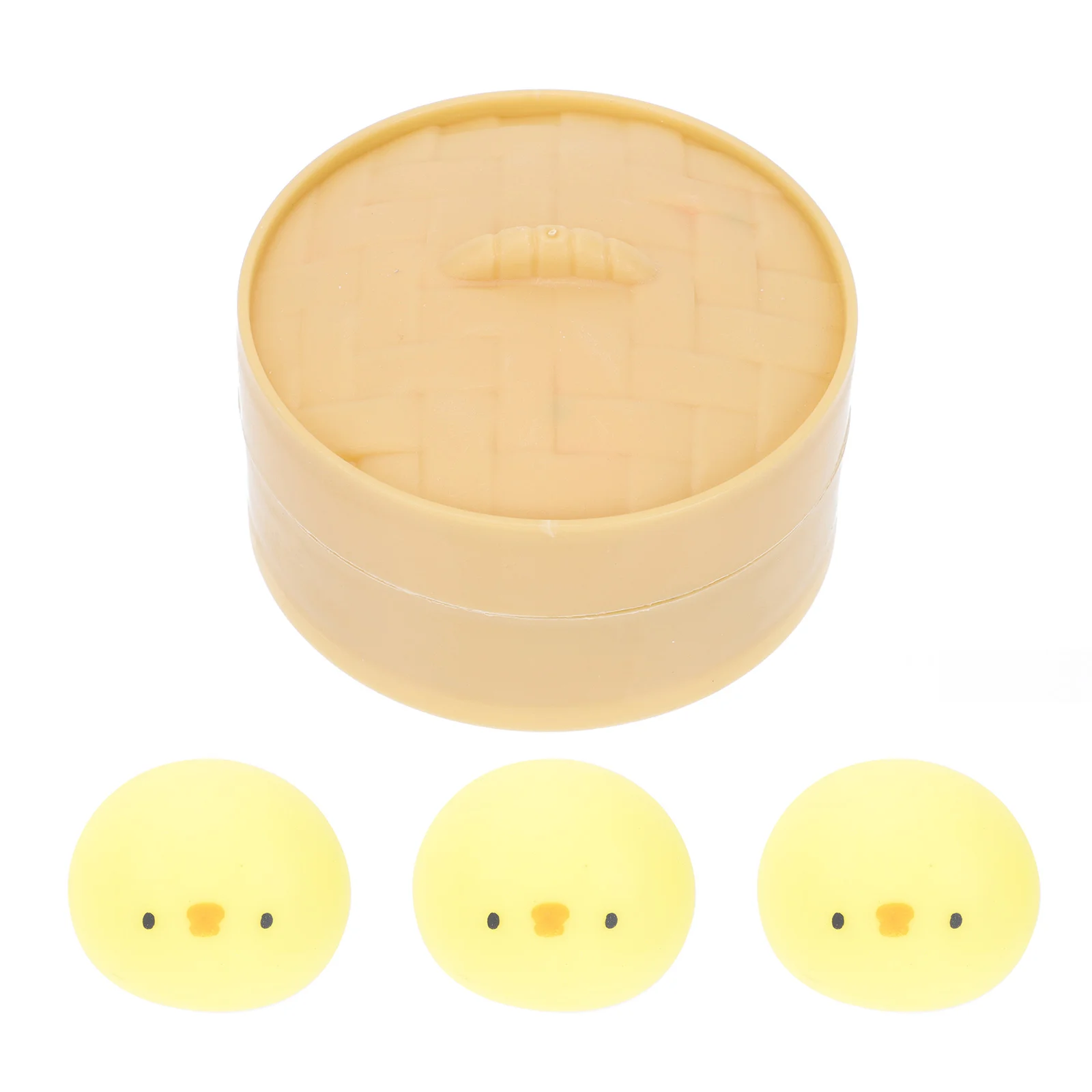 of Lovely Steamed Chick Bun Toys Decompression Toys Funny Squeeze Toys cooking tools ravioli pastry pie steam bun dumpling maker empanada mold steamed buns steamed stuffed bun making mould