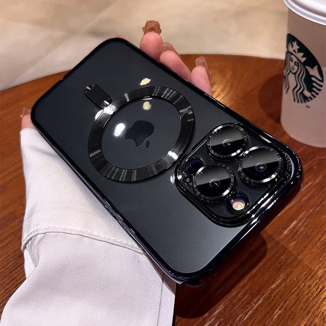 안전하고 스타일리시한 아이폰 보호: ASTUBIA 도금 소프트 TPU 풀 렌즈 보호 케이스