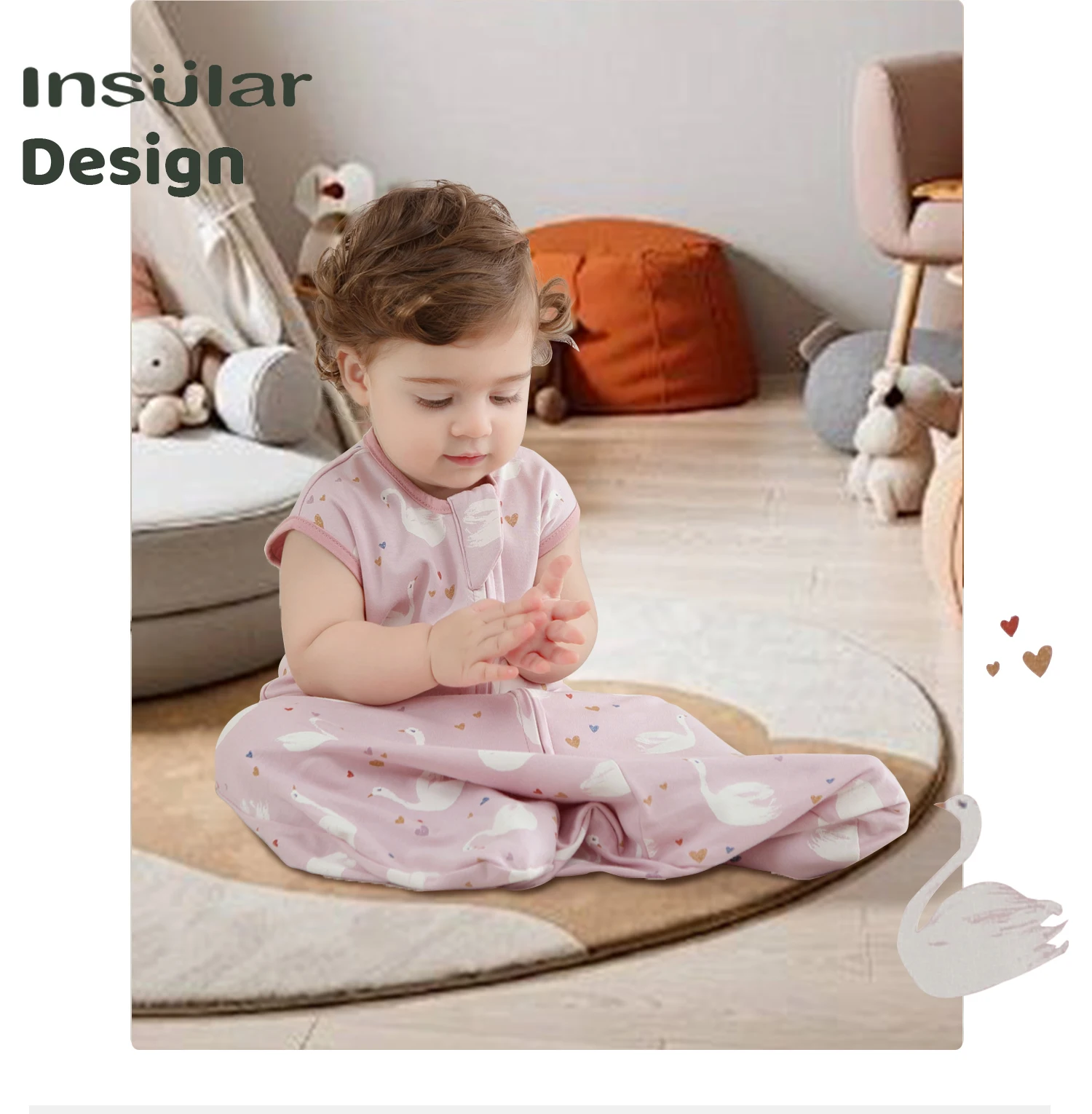 New Cotton Fabric Baby Sleeping Bags Sleeveless Vest Newborn Child Anti-kick Quilt Summer Thin Two Way Zipper Baby Sleeping Sack 4