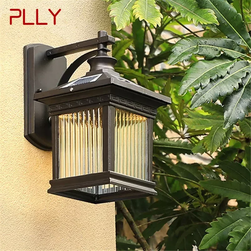 

PLLY Solar Wall Light Fixture Outdoor Modern LED Waterproof Patio Lighting For Porch Balcony Courtyard Villa Aisle