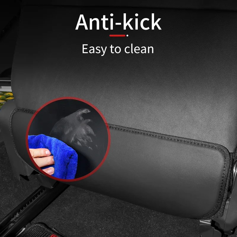 자동차 시트 등받이 보호 커버 가죽 자동 시트 쿠션 발차기 방지 매트 진흙 방지 스티커 (도요타 GR86 GT86 스바루 BRZ 용)