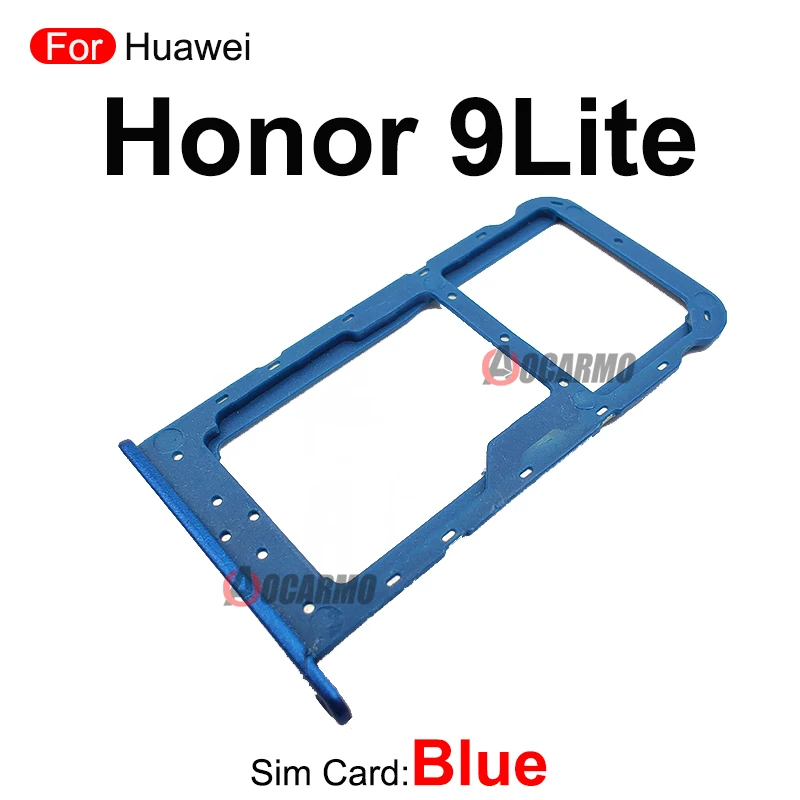 1 pçs luz azul escuro cinza branco ouro prata para huawei honor 9 lite 9 lite bandeja de cartão sim slot titular peças reposição