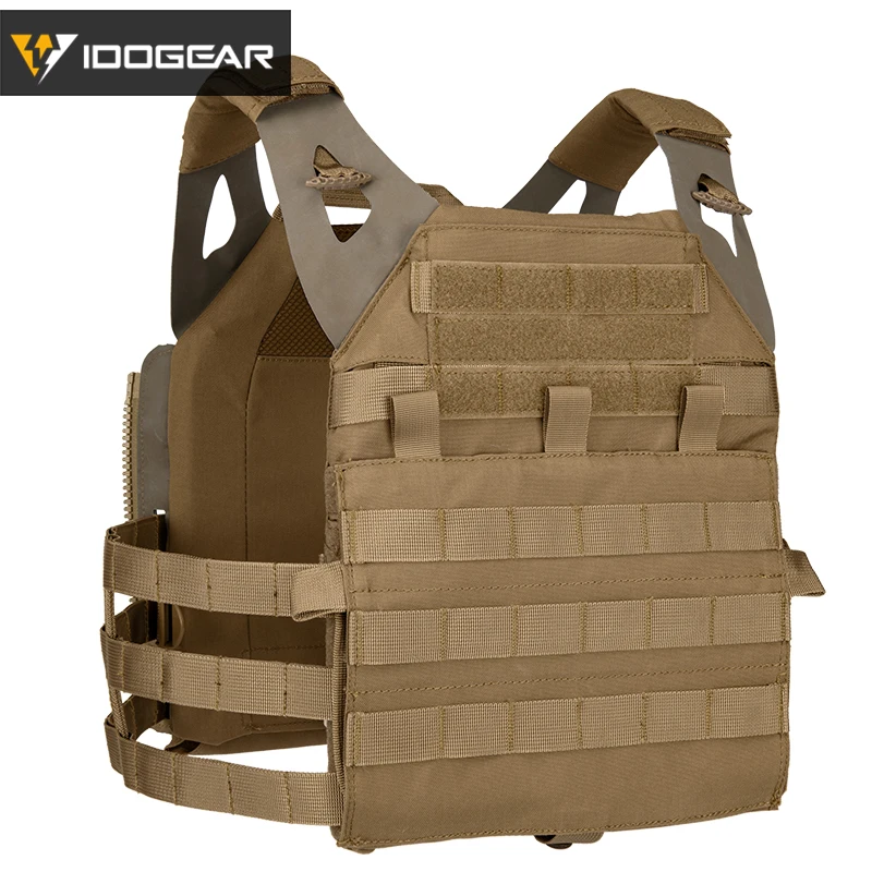 IDOGEAR JPC 2.0 Tactical Vest Plate Carrier MOLLE Body Armor 500D Nylon Tactical  Plate Carrier 3312