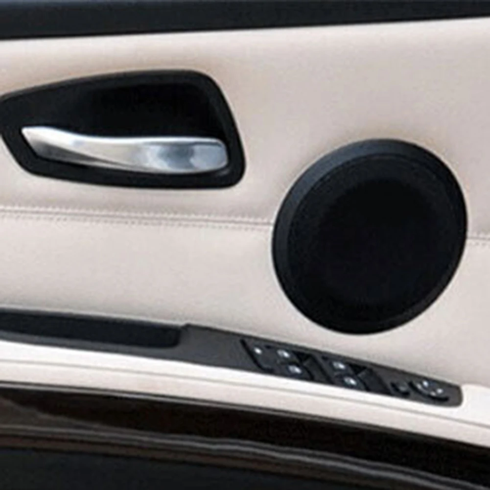 SPORTARC Copertura per altoparlante portiera, finiture interne, griglia audio per BMW X1 E84 2010-2015, serie 3 E90 E91 2005-2012, ricambio nero in PC e ABS anteriore posteriore