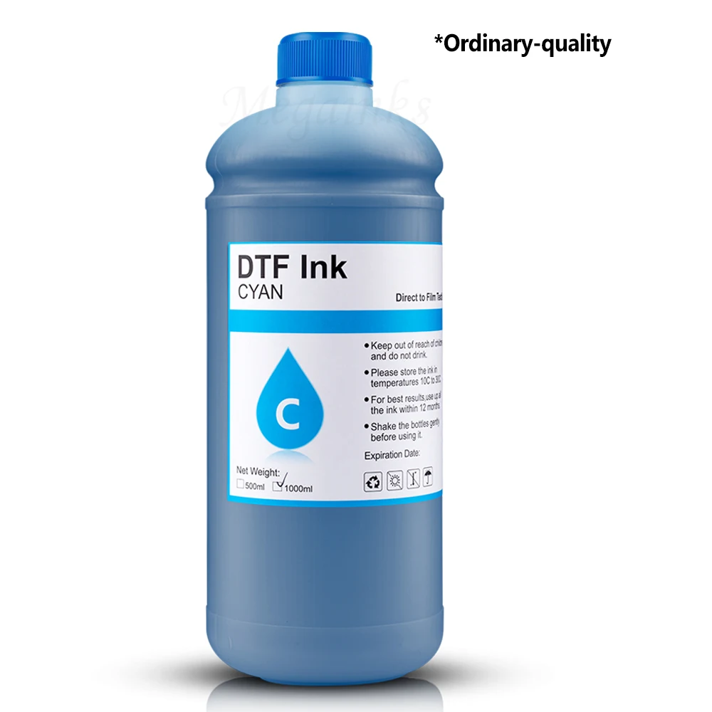 Dtf Ink Direct Transfer Film Transferência de Calor para Epson I3200 P800 L1800 1390 L800 L805 1430 3880 Pet Film Qualidade Comum 1000ml - Imagem 5