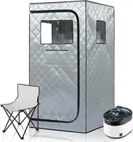 Portable Home Steam Sauna Box with 4L 1500W Steam Generator, Full Size Personal Sauna Tent for Home Spa Indoor Sauna Steam Room 1