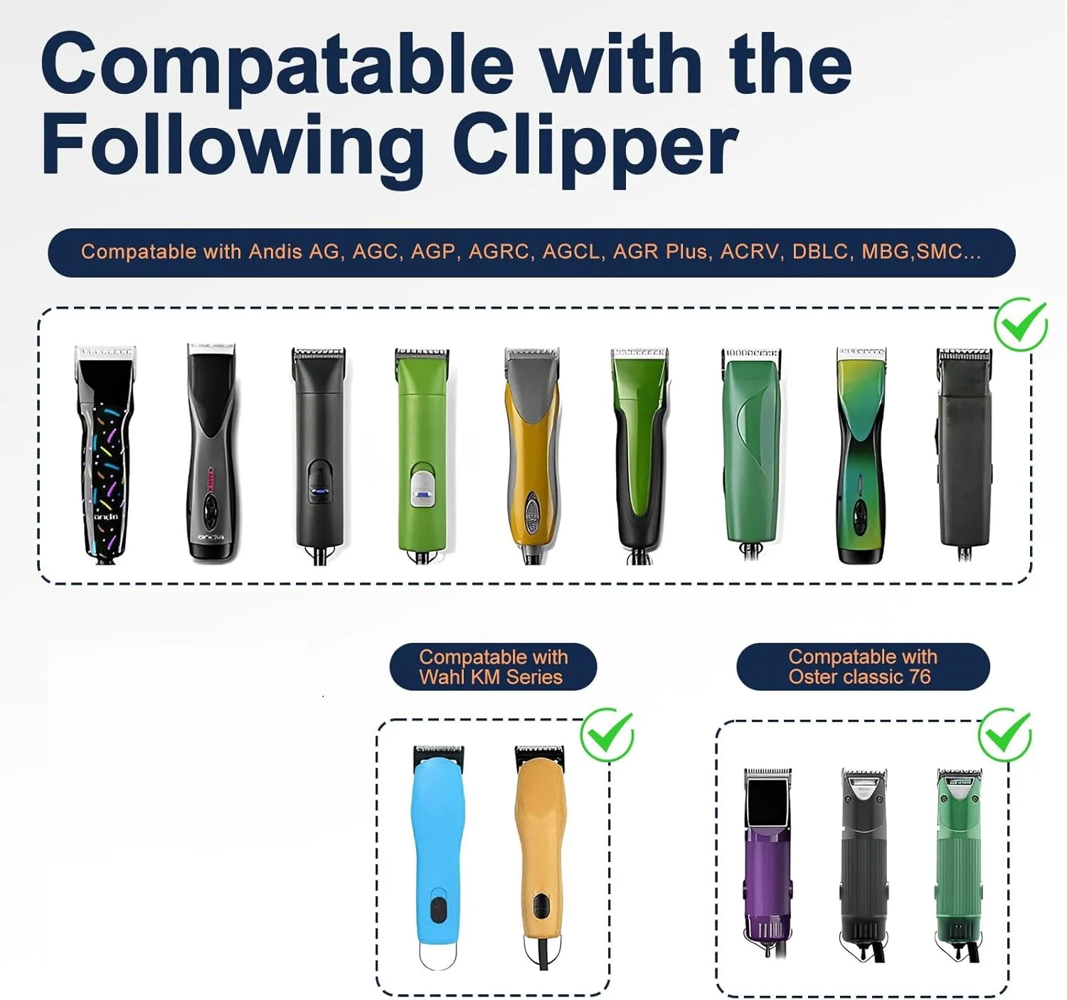 Animals Grooming Detachable Blade Compatible with most Andis,Oster A5,Wahl KM Series Pet Dog Clipper