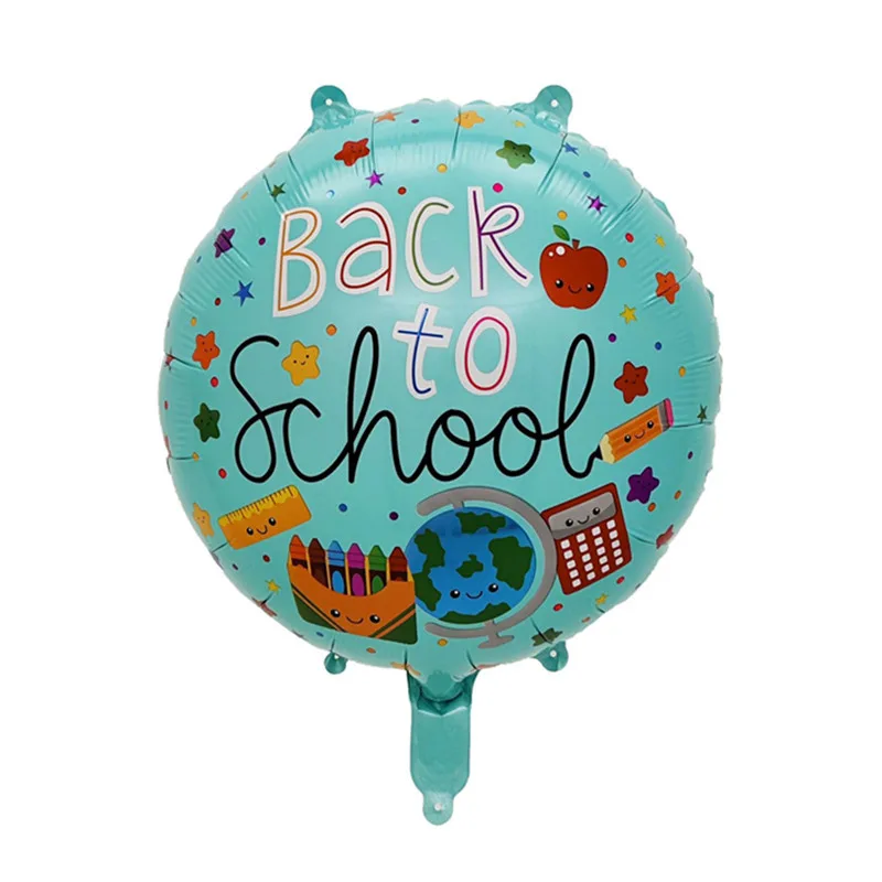 Back To School Balloons Crayon Pencil Box Schoolbag Balloon School bus Balls Back To School Decorations Classroom Decorate