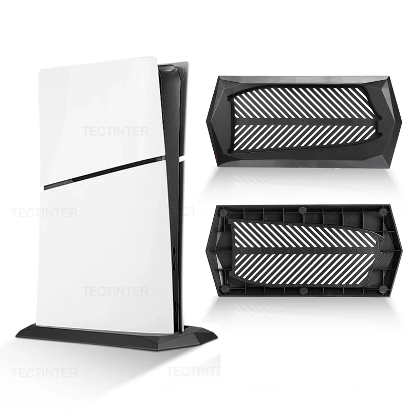 Vertical Stand Base Holder Vertical Stand Base Holder For Playstation 5 Slim Console with Built-in Cooling Vents and Non-Slip Feet For PS5 Slim Accessories