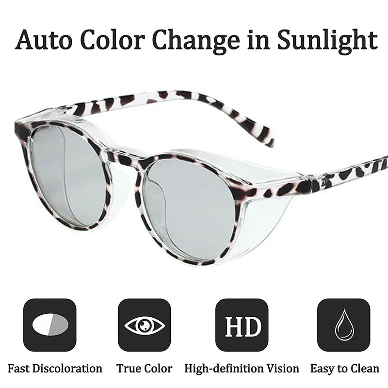 

Солнцезащитные очки хамелеоновые поляризационные, защитные, с боковым защитным покрытием, с защитой от аллергии, с фотохромными линзами