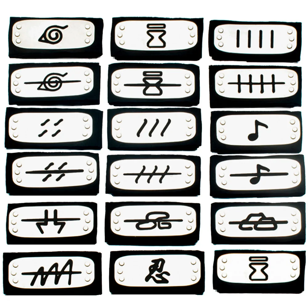 Naruto Anime Headbands Cosplay Accessories Uzumaki Naruto Props Figure Costumes Accessories Children's Boy Toys Birthday Gifts