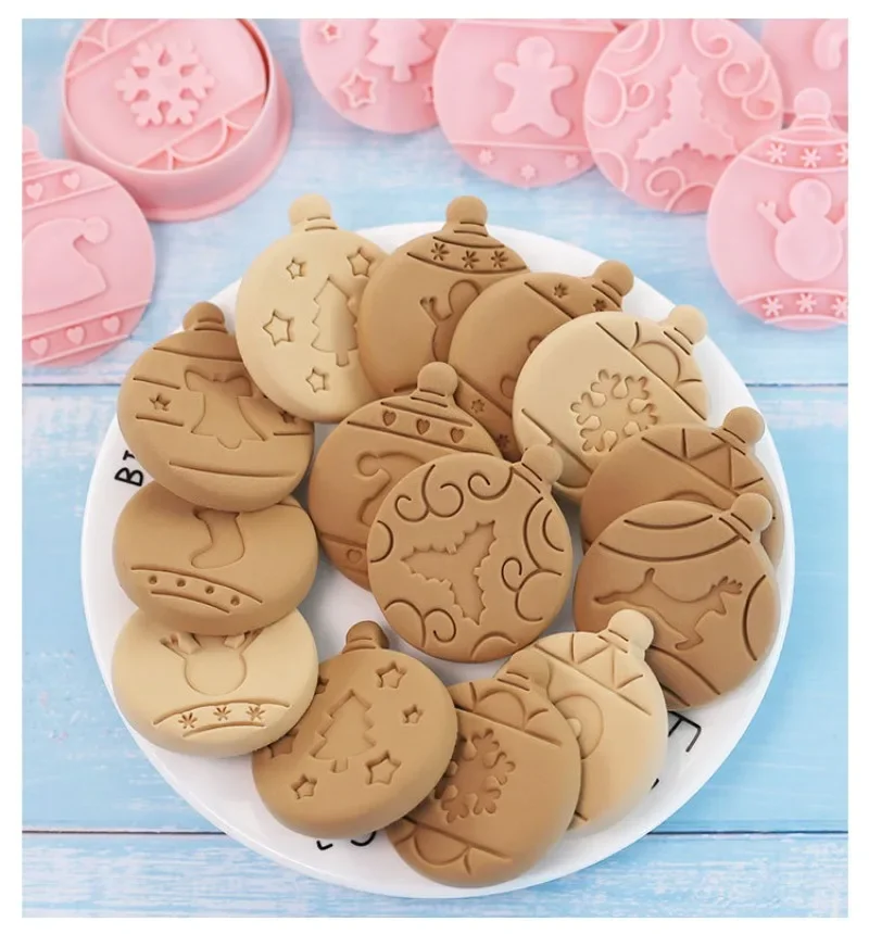 Plastic Christmas Biscuit Mold for Holiday Baking