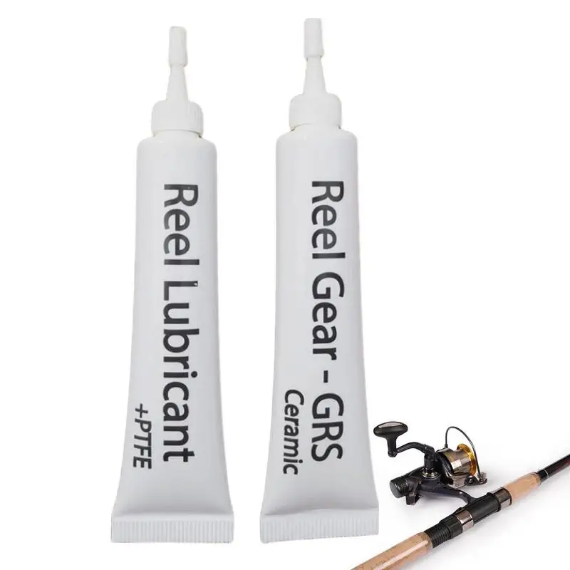 2PCSFishingReelLubricantOilGreaseReelMaintenanceOilandGrease